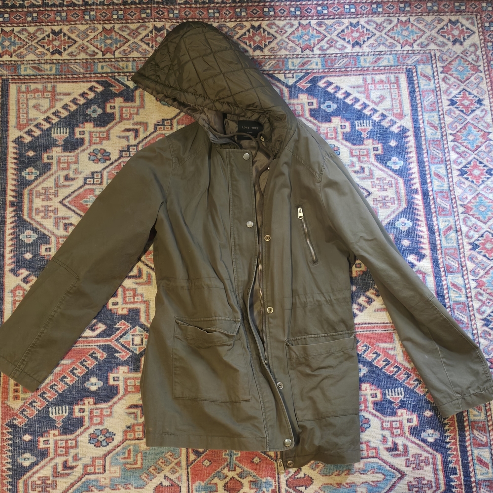 Olive Hooded Jacket